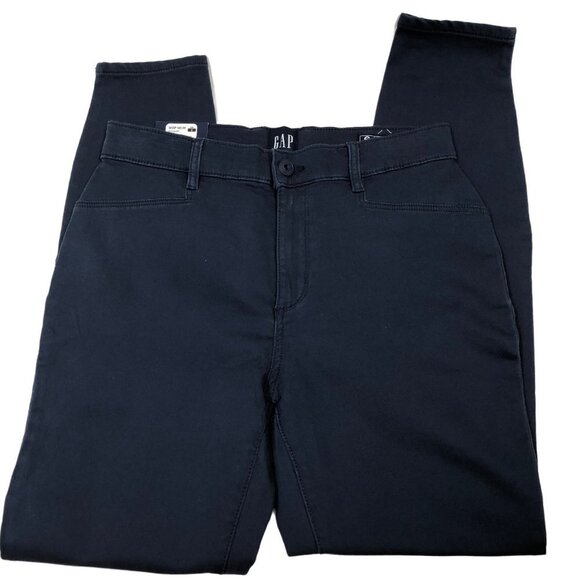 GAP WOMEN NAVY LADIES STRETCH SKINNY PANT SIZE 8 NEW WITH TAG - Picture 7 of 12